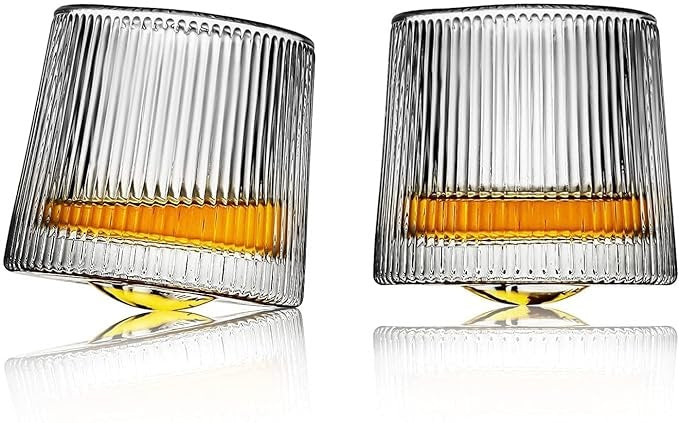 RARE BIRD Fashioned Dancing Whiskey Glass