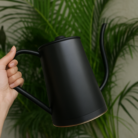 RARE BIRD 1.5 Litre Metal Watering Can – Black