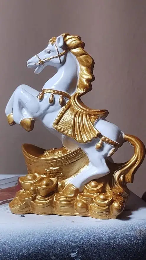 RARE BIRD Polyresin Fengshui Vastu Galloping Horse