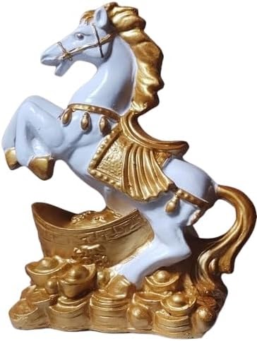 RARE BIRD Polyresin Fengshui Vastu Galloping Horse