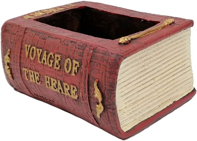 RARE BIRD Garden Planter Vintage Book Flower Cactus