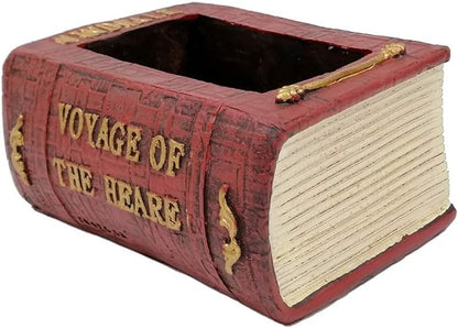 RARE BIRD Garden Planter Vintage Book Flower Cactus