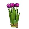 RARE BIRD Home Bloom Artificial Tulips Flowers Bouquets,