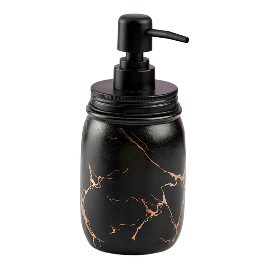 RARE BIRD Black Ceramic Soap Dispenser