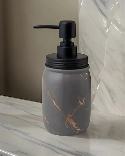 RARE BIRD Grey Ceramic Soap Dispenser