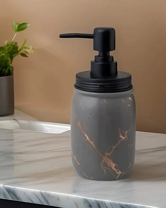 RARE BIRD Grey Ceramic Soap Dispenser