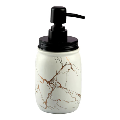 RARE BIRD White Ceramic Soap Dispenser