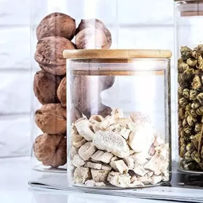 RARE BIRD 3 Piece Glass Jars Air Tight